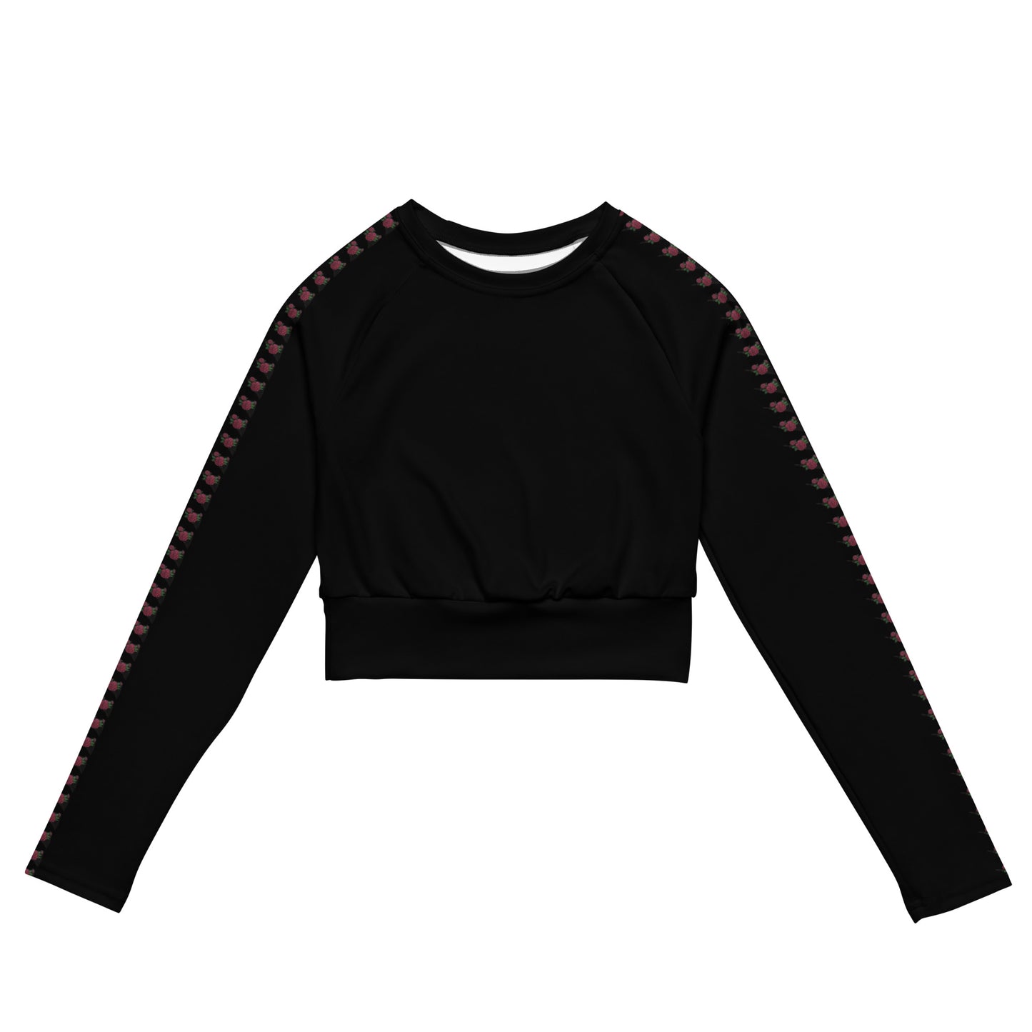 Such is Life and Death - Recycled long-sleeve crop top