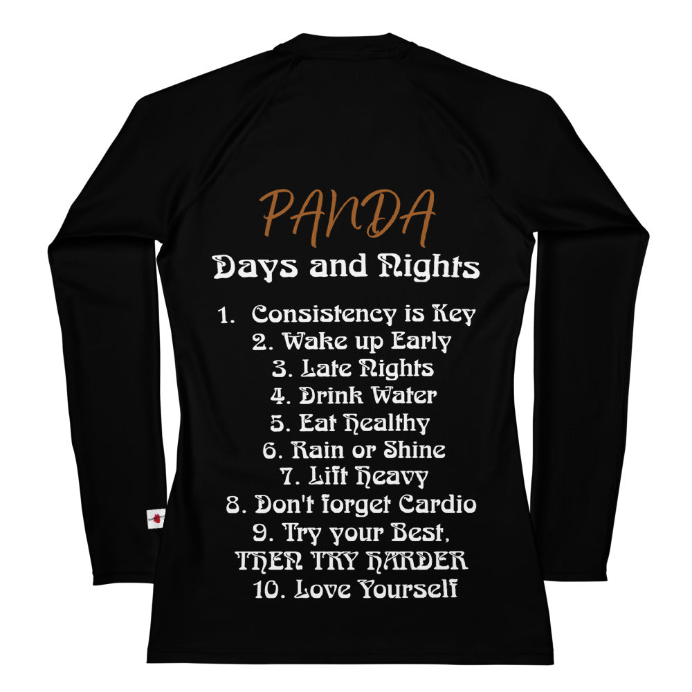 Panda Days and Nights - Women's Rash Guard