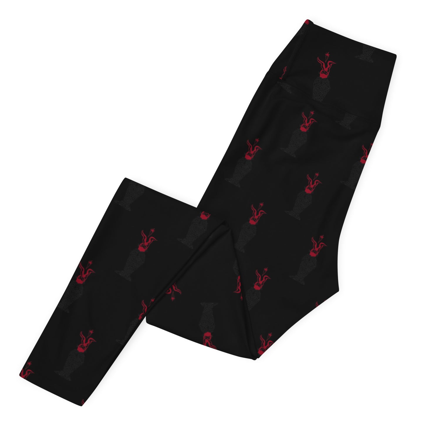 Down the Rabbit Hole (RED) - Yoga Leggings