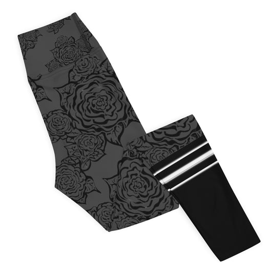 Flower Print - Yoga Leggings