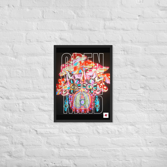 Open Your Mind - Framed poster