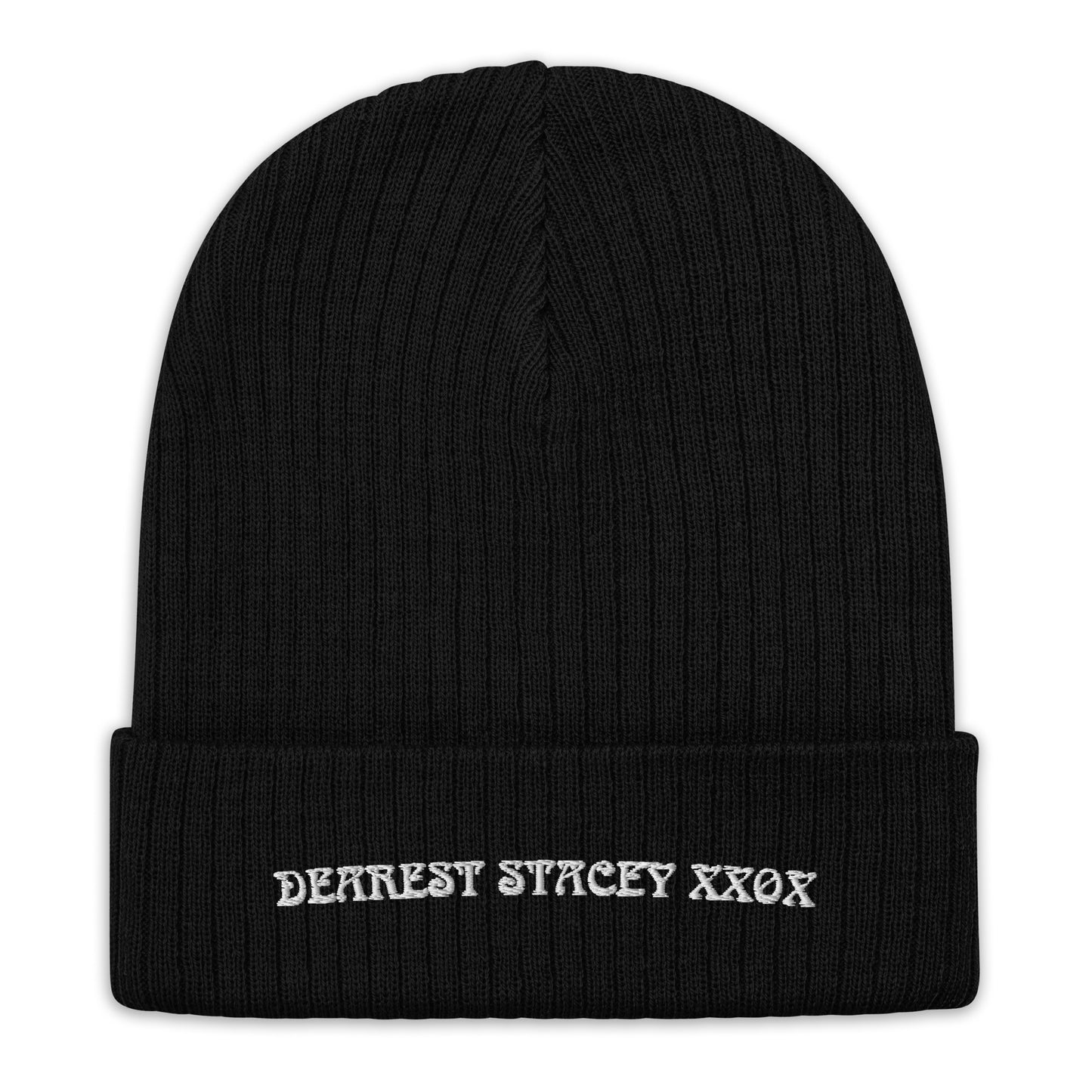 Dearest Stacey - Ribbed knit beanie