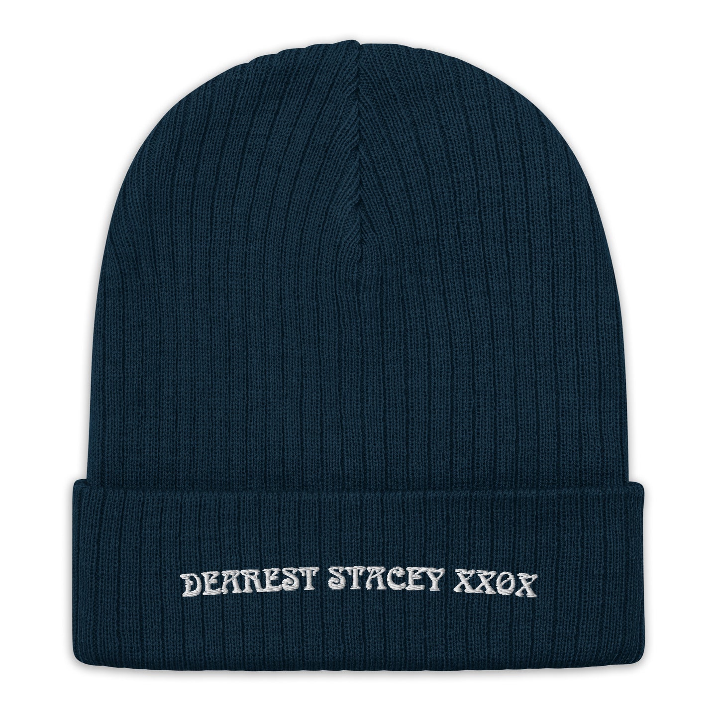 Dearest Stacey - Ribbed knit beanie