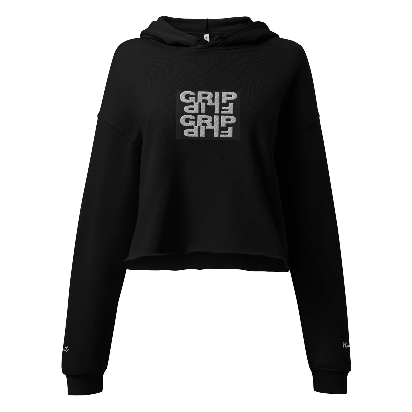 Grip Flip Repeat - Crop Hoodie